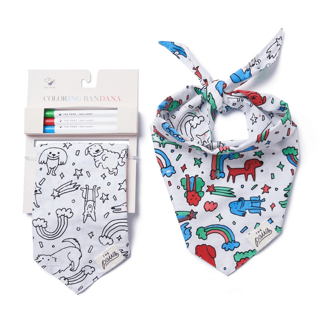 The Paws - Colouring Bandana For Kids & Adults