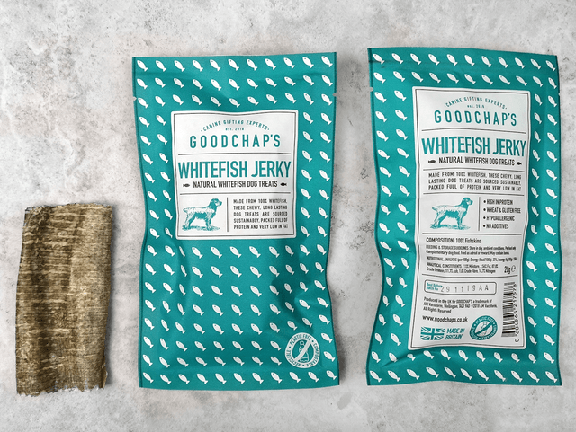 Goodchaps - White Fish Jerky |  Fish Skin Dog Treats 20g