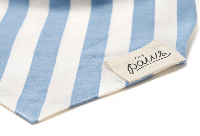 The Paws - Cabana Blue Stripes Dog Bandana