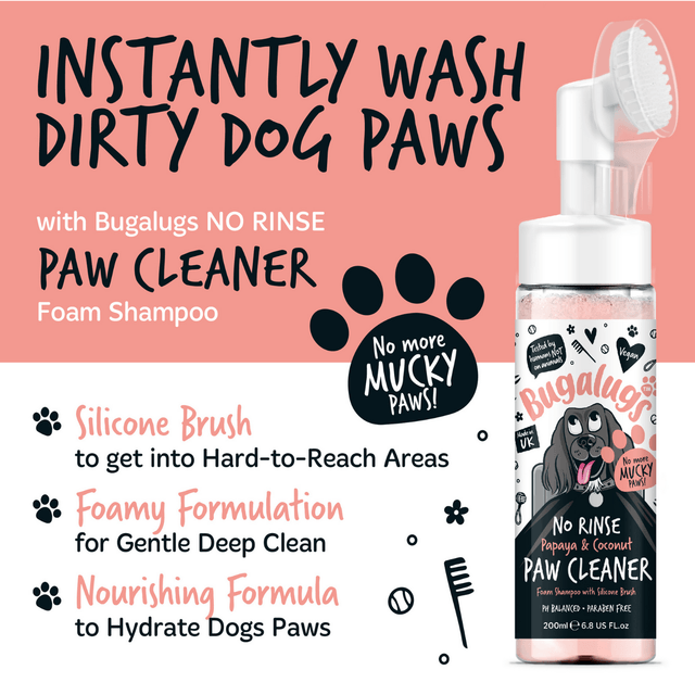 Bugalugs - Papaya & Coconut No Rinse Paw Cleaner