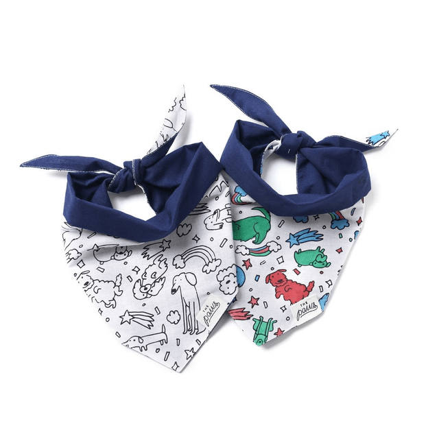 The Paws - Colouring Bandana For Kids & Adults