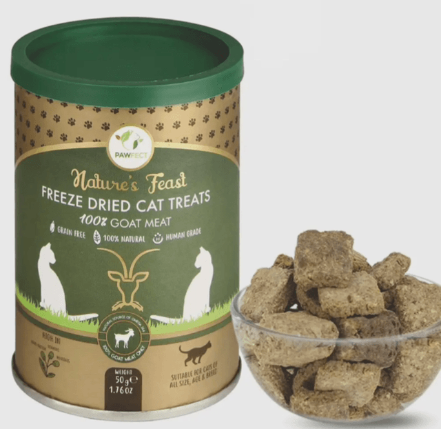 Pawfect Foods | Natures Munch Freeze Dried Cat Treats Goat