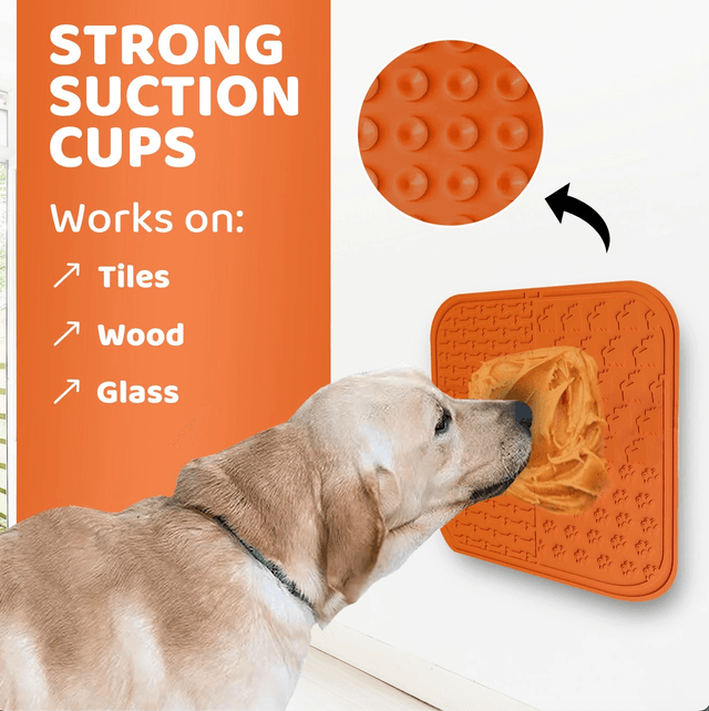 OurDogsLife - Lick Mat For Dogs with Spreader & Brush