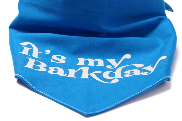 The Paws - Barkday Blue Birthday Dog Bandana