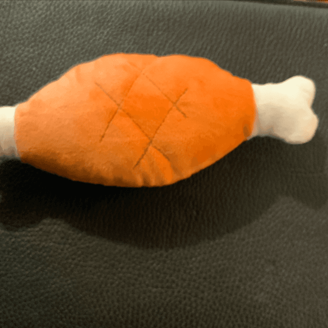 Plush chicken bone toy